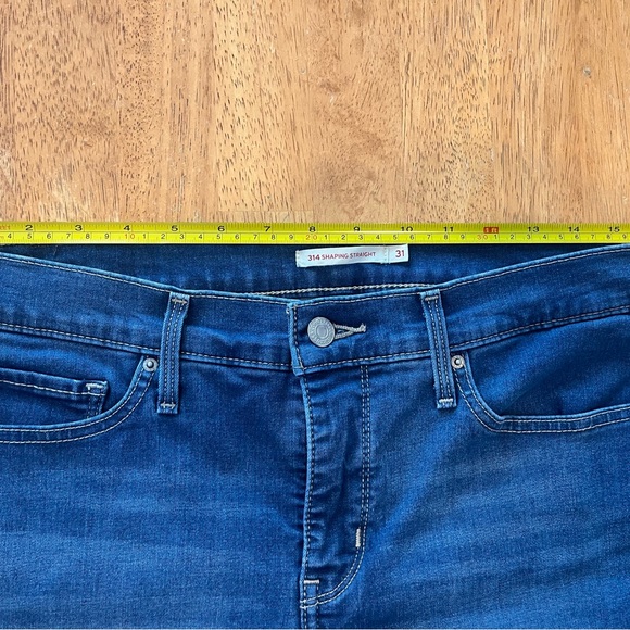 Levi's Women's Straight Leg Jeans in Deep Blue - Picture 11 of 13